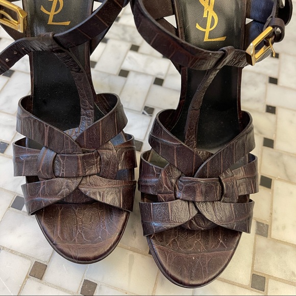 Ysl tribute croc heels - Picture 1 of 4